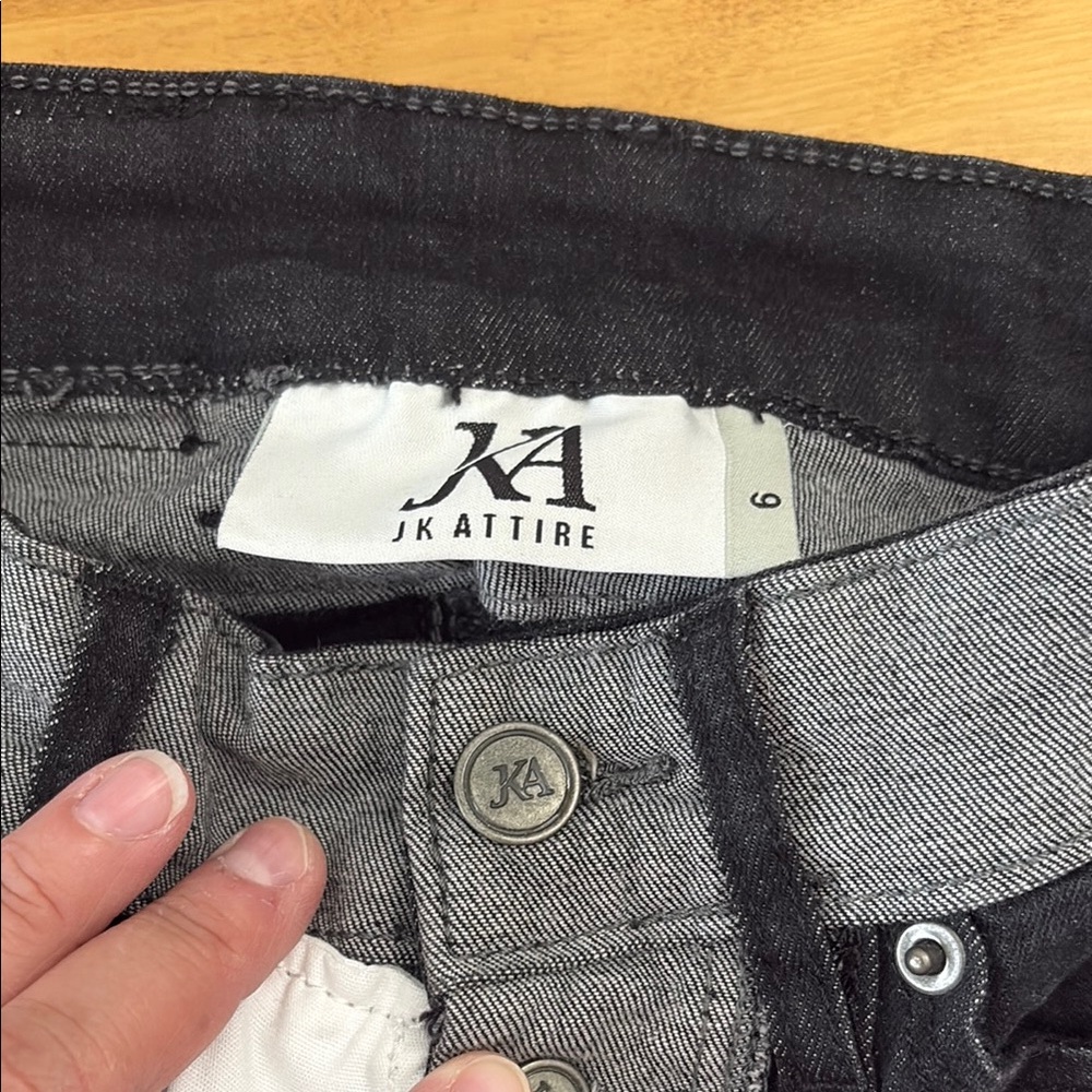 JK Attire Womens Black US 2 UK6 Testing Reverse Inside Out Graffiti Skinny Jeans - Picture 11 of 14